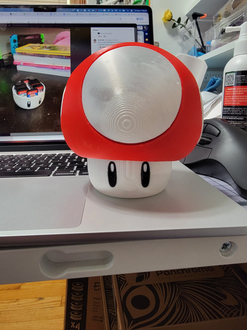 Nintendo mushroom - storage for switch games