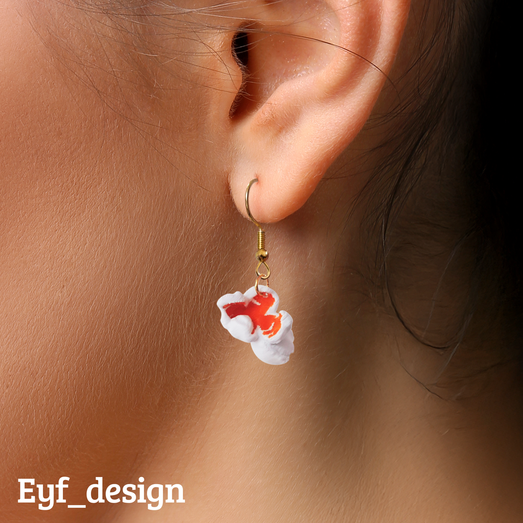 Popcorn Earring by Eyf_Design